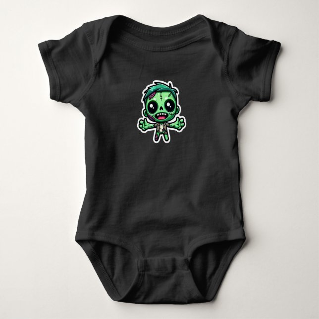 Cute, funny zombie baby bodysuit (Front)