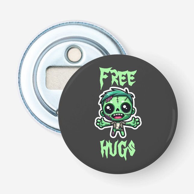 Cute, funny zombie bottle opener (Front)