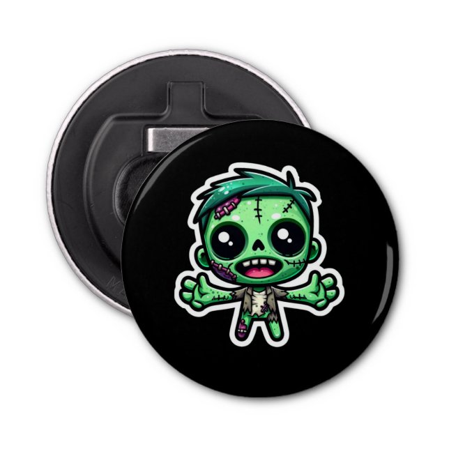 Cute, funny zombie bottle opener (Front)