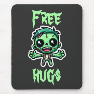 Cute, funny zombie mouse pad