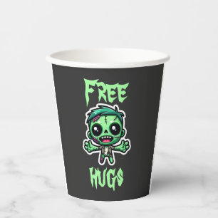 Cute, funny zombie paper cups