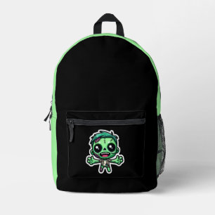 Cute, funny zombie printed backpack