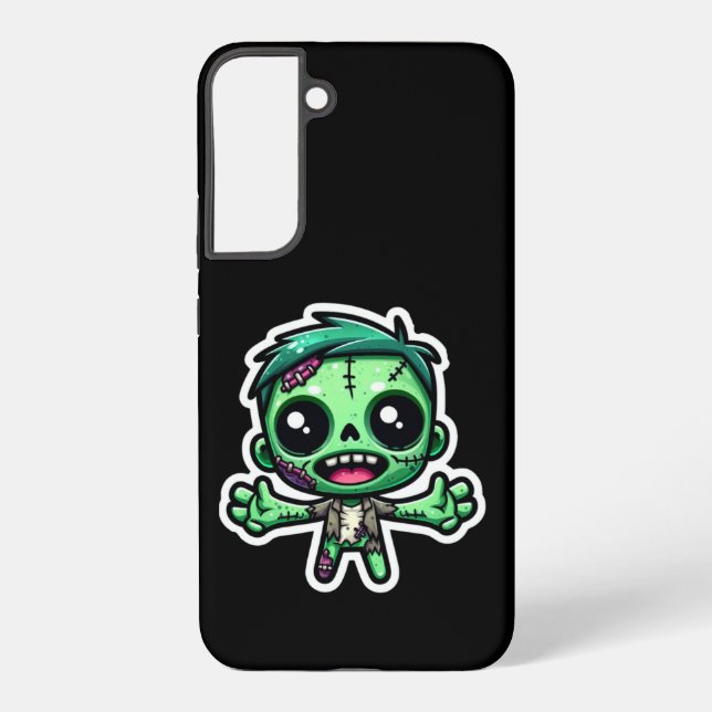 Cute, funny zombie samsung galaxy s22+ case (Back)