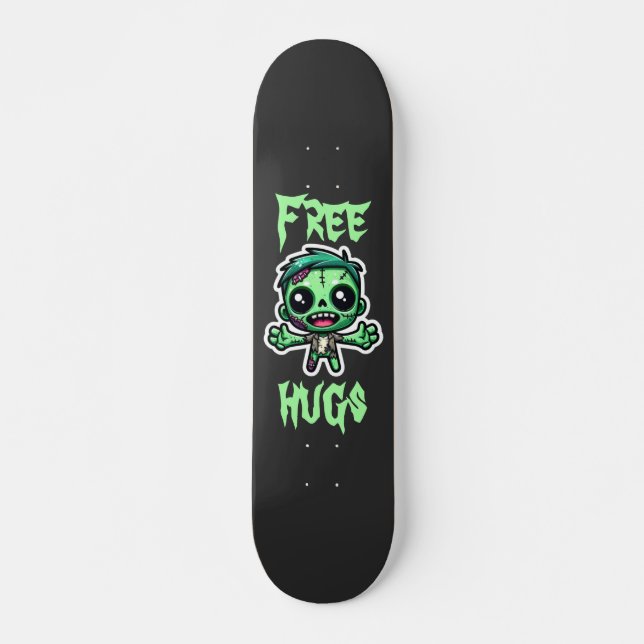 Cute, funny zombie skateboard (Front)