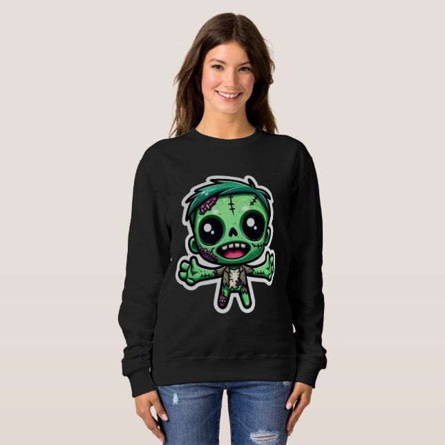 Cute, funny zombie sweatshirt (Front Full)