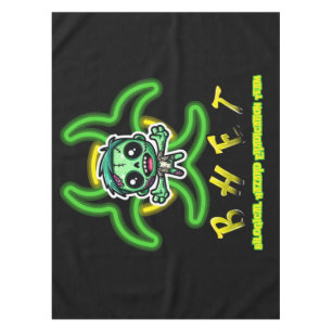 Cute, funny zombie tablecloth