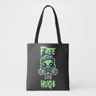 Cute, funny zombie tote bag