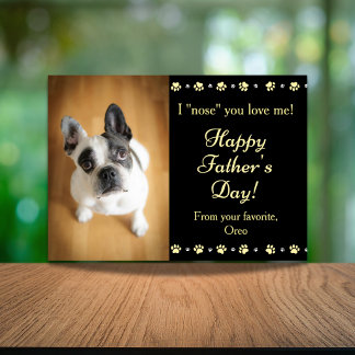 Cute Fur Baby Happy Father's Day From The Dog Card