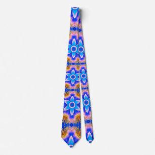 Cute Furry Flowers Pattern Tie