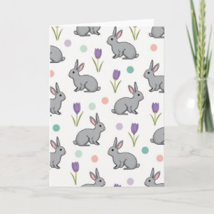 Cute Furry Friends Pattern Card