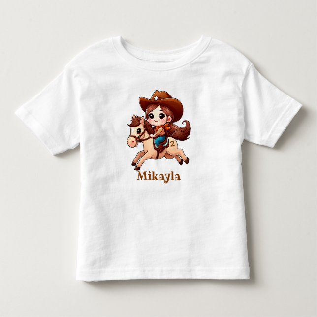 Cute Future Cowgirl  Toddler T-Shirt (Front)