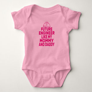 Cute Future Engineer Like My Mommy Daddy  Baby Bodysuit