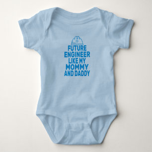 Cute Future Engineer Like My Mummy Daddy  Baby Bodysuit
