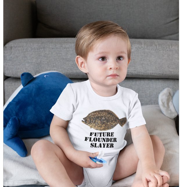Cute Future Flounder Slayer Fishing Baby Shirt (Creator Uploaded)