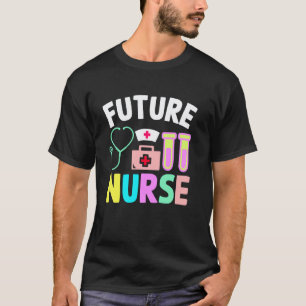 Cute Future Nurse Kid's Career Educational T-Shirt