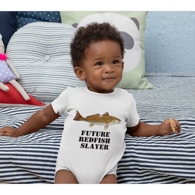 Cute Future Redfish Slayer Fishing Baby Shirt (Creator Uploaded)