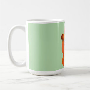 Cute Fuzzy Capybara with Orange Kawaii Animal Ar Coffee Mug