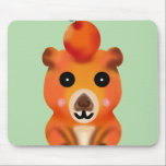 Cute Fuzzy Capybara with Orange | Kawaii Animal Ar Mouse Pad<br><div class="desc">Bring some chill vibes to your day with this adorable Capybara design! The artwork features a cute, hand-drawn capybara with a soft, fuzzy texture, balancing a bright yuzu orange on its head. This kawaii illustration captures the relaxing nature of everyone's favorite giant rodent. It makes a perfect gift for animal...</div>