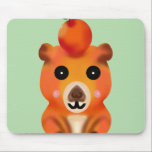 Cute Fuzzy Capybara with Orange | Kawaii Animal Ar Mouse Pad<br><div class="desc">Bring some chill vibes to your day with this adorable Capybara design! The artwork features a cute, hand-drawn capybara with a soft, fuzzy texture, balancing a bright yuzu orange on its head. This kawaii illustration captures the relaxing nature of everyone's favorite giant rodent. It makes a perfect gift for animal...</div>