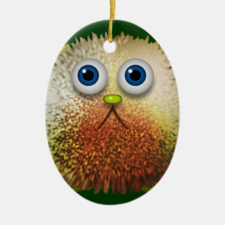 Cute Fuzzy Cartoon Character Art for All Ceramic Tree Decoration