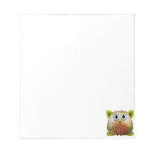 Cute Fuzzy Cartoon Character Art for All Notepad