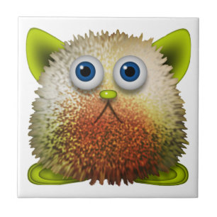 Cute Fuzzy Cartoon Character Art for All Tile
