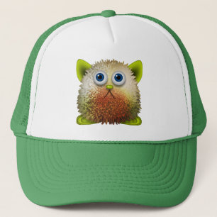 Cute Fuzzy Cartoon Character Art for All Trucker Hat