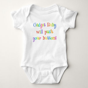 Cute Gadget Baby Will Push Your Buttons Bodysuit