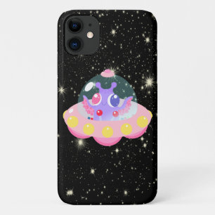 Cute Galaxy Alien Outer Space UFO Case-Mate iPhone Case