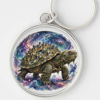 Cute Galaxy Turtle Keychain