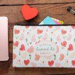 Cute Galentine's Survival Kit | Monogram Accessory Pouch<br><div class="desc">Celebrate friendship in style with this Cute Galentine's Survival Kit | Monogram Accessory Pouch! Featuring a delightful watercolor design of heart patterns in soft, romantic hues, this pouch is the perfect blend of charm and functionality. Customisable with your name or initials, it adds a personal touch to your Galentine's festivities...</div>