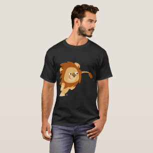 Cute Galloping Cartoon Lion T-Shirt