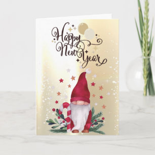 Cute Game Gold Holiday Card