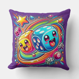 Cute Gamer Boy With Controller Colorful Gaming Car Cushion