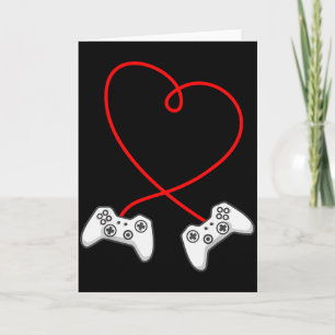 Cute Gamer Valentines Love Funny Video Games Match Card