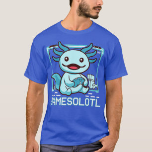 Cute Gamesolotl Gaming Axolotl Kids Boys T-Shirt