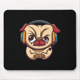 Cute Gaming Dog Video Game Pc Computer Video Game  Mouse Pad