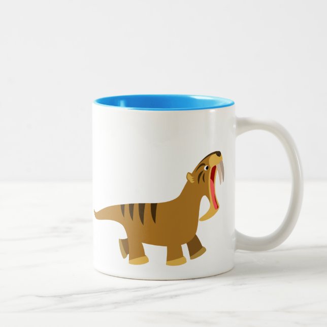Cute Gaping Mouth Thylacosmilus Mug (Right)