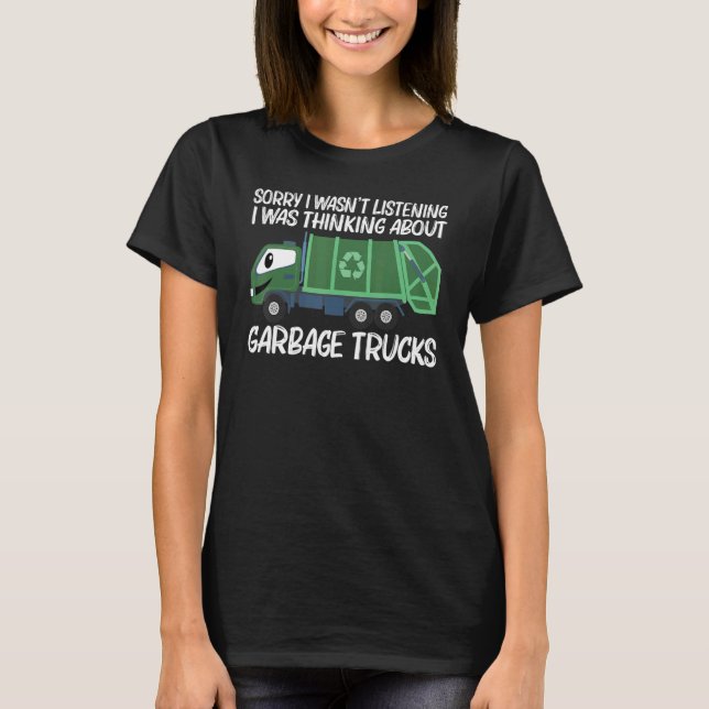 Cute Garbage Truck For Men Women Trash Truck  1 T-Shirt (Front)