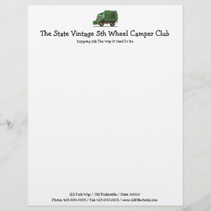 Cute Garbage Truck Trash Truck Custom Letterhead