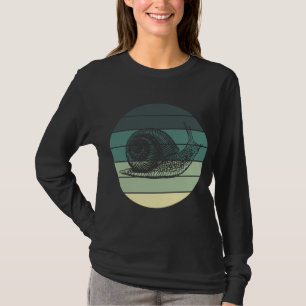 Cute Garden Animal Retro Snail T-Shirt