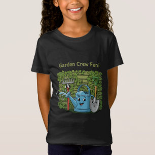 Cute Garden Crew Fun! Cartoon Gardening Tools T-Shirt