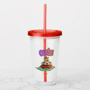Cute Garden Delights Acrylic Tumbler