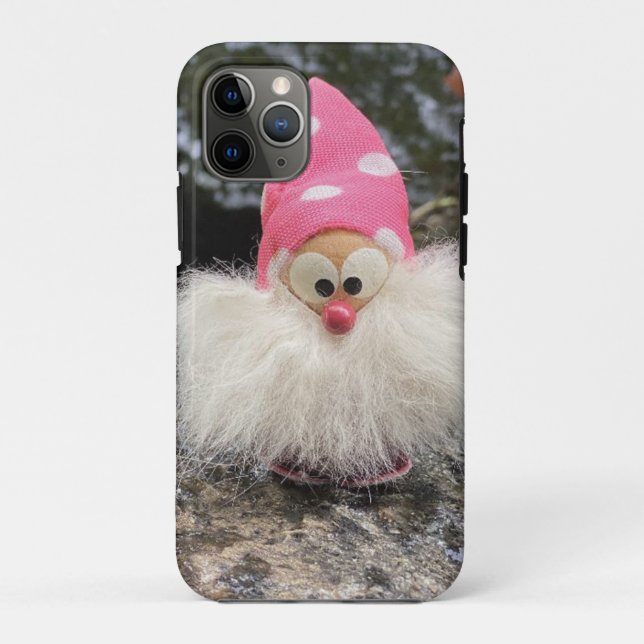 Cute Garden Gnome Pink Polka Dot Hat Polish Poland Case-Mate iPhone Case (Back)