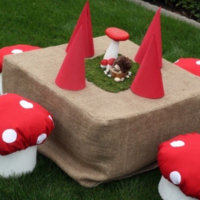 Cute Garden Gnome Red Woodland 