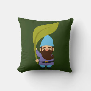 Cute garden gnomes fun cushion