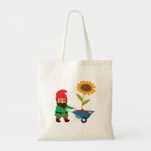 Cute garden gnomes fun tote bag
