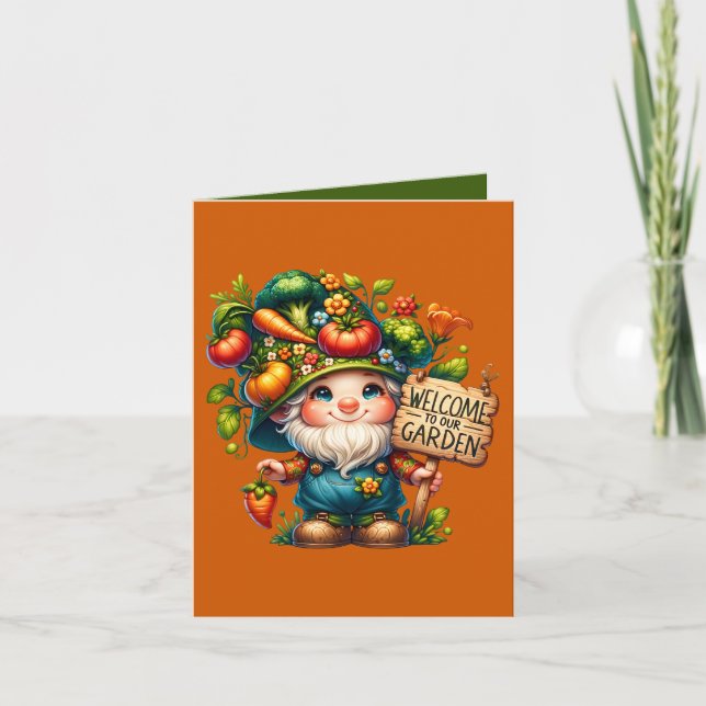 Cute Garden party welcome customisable  Card (Front)
