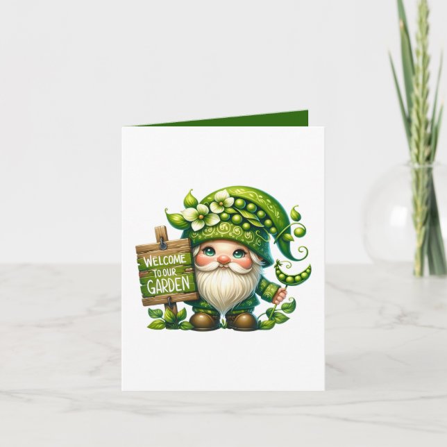 Cute Garden party welcome customisable  Card (Front)