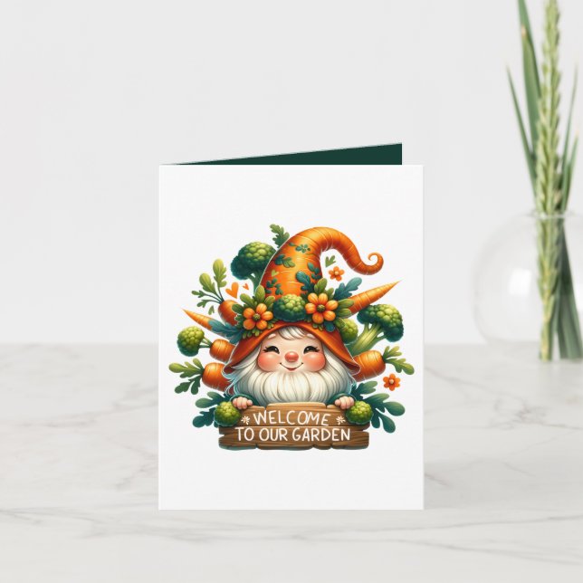 Cute Garden party welcome customisable  Card (Front)